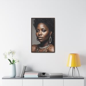 Canvas Wraps - Elegant Black Woman Wall Art