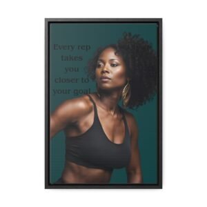 Canvas Wraps - Black Woman Motivational Wall Art
